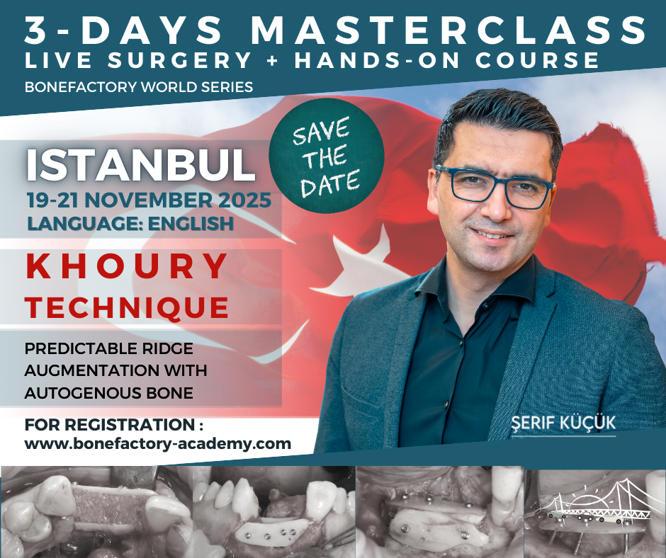 19 - 21 NOVEMBER 2025 ISTANBUL 3-DAYS HANDS-ON COURSE + LIVE-SURGERY